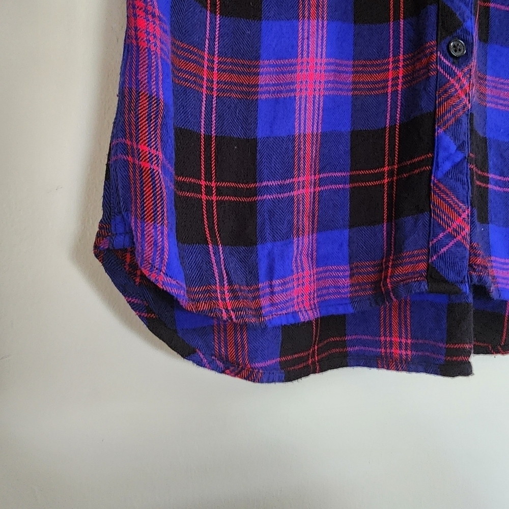Rails Hunter Flannel Plaid Button Down Shirt Size XS - Picture 9 of 13